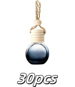 Resim Honeybeeshop Degrade Siyah Yuvarlak Araba Kokusu Difüzör Şişesi Esansiyel Yağ Parfüm Hava Temizleyici 