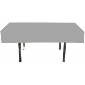 Resim Düz Gümüş Masa Örtüsü 120x180 Cm 