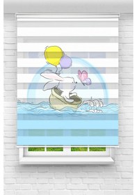 Resim Perdecizade Enxboy Denizde Tavşan Dijital Baskılı Zebra Perde-cocuk Odası-stor Perde Tyc94a97d7a560e934ddea700 Renkli 