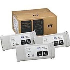 Resim HP 81 C5066a 3lü Paket Siyah Plotter Kartuşu-designjet 5000/5500 