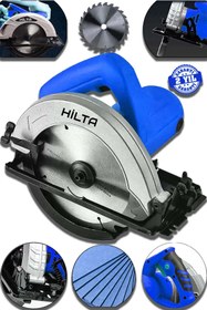 Resim Hilta Power Alman 8500 W Çelik Şanzıman Bakır Sargı Pandül Açı Ayarlı Ağaç Sunta Kesme Makinesi Daire Testeresi 