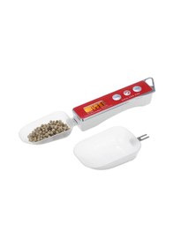 Resim Yaleker Dijital Mutfak Ölçek Kaşığı - 500g Hassas Tartım, 2 Farklı Boy Kaşık, Hızlı Kilitleme Kırmızı 