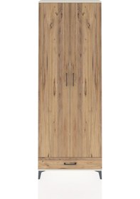 Resim Arges Dolap 6 Raflı Tek Çekmeceli 2 Kapaklı 88x30x243 Aytaşı-çam Aytaşı 