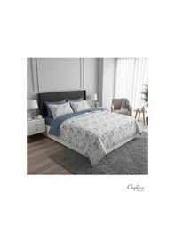 Resim Fixbox Çift Kişilik Ranforce Nevresim Takımı Folha İndigo Çok Renkli 