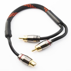 Resim Cerwin vega Cv Y11 Rca Y Kablo 1 Dişi 2 Erkek Bakır 