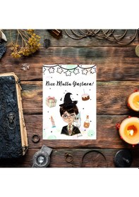 Resim Harry Potter Çizimli Doğum Günü Tebrik Kartı Zarflı 5 Adet 