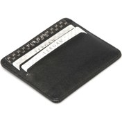 Resim Siyah Deri Unisex Kredi Kartlık - S1KK00001050-B06 