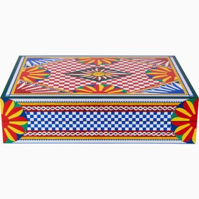 Resim Casa Carretto, İtalyan Tasarımı Dekoratif Tavla Seti - Çok Renkli / 37 x 28.5 cm 