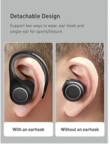 Resim Bluetooth V5.0 Tws Stereo Earbuds Kablosuz Kulaklık KANCALI VE KULAK İCİ KULLANIM 
