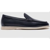 Resim Cabani Hakiki Deri Lacivert Erkek Günlük Ayakkabı Lacivert 