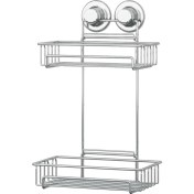 Resim Tekno-tel Vakumlu 2 Katlı Banyo Rafı Krom DM242 