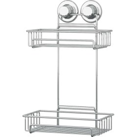 Resim Tekno-tel Vakumlu 2 Katlı Banyo Rafı Krom DM242 