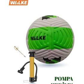 Resim Walke 5 Numara Futbol Topu Pompa Hediyeli Yeşil 