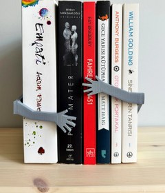 Resim Sarılan Kollar Kitap Tutucu - Gri 