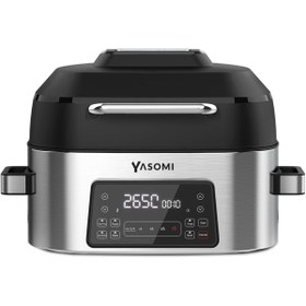Resim Genel Markalar Yasomi Y75 2 in 1 Airfryer Grill Combo Fritöz ve Izgara 6 L (Yasomi Türkiye Garantili) 