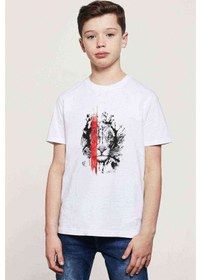 Resim Tshirthane Lion King Baskılı Unisex Çocuk Beyaz T-Shirt 