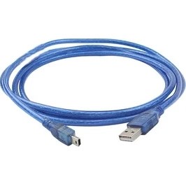 Resim Mini USB Mp3 Mp4 Şarj ve Data Kablosu 1,5m Harici HDD Kablosu 