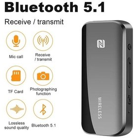 Resim T40 Bluetooth Alıcı Verici 5.1 Versiyon Bletooth Verici Alıcı Hafıza Kartlı Bluetooth Transmitter 
