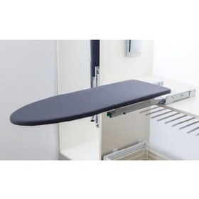 Resim Dolap İçi Katlanır Raylı Ütü Masası Gri 