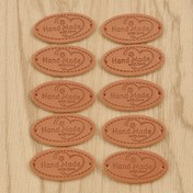Resim 50 adet Kalp Şeklinde Oval El Yapımı Suni Deri Etiketler Giysiler, Takım Elbiseler, Montlar, Kolmanşetler, Cep, Çoraplar, Ayakkabılar, Şapkalar & Çantalar için - Dikiş & Örgü Malzemeleri 