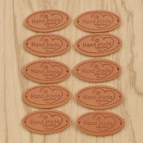 Resim 50 adet Kalp Şeklinde Oval El Yapımı Suni Deri Etiketler Giysiler, Takım Elbiseler, Montlar, Kolmanşetler, Cep, Çoraplar, Ayakkabılar, Şapkalar & Çantalar için - Dikiş & Örgü Malzemeleri 