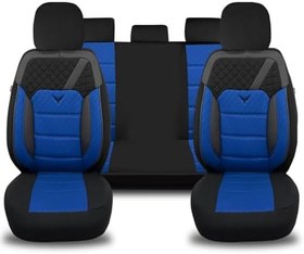 Resim Pandami Peugeot 5008 2013 Uyumlu Koltuk Kılıfı/Mavi 