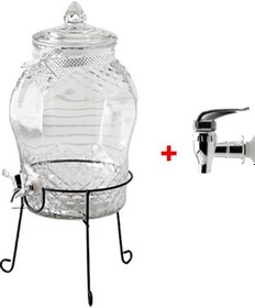 Resim Cam Sebil, Damacana, Şerbetlik 6 Lt. Musluk Hediyeli 