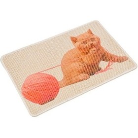 Resim Karmat Resimli Kedi Tırmalama Paspası 40 x 60 CM 