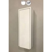 Resim Özceden Çok Amaçlı Banyo Boy Dolabı 70 cm Mdf Parlak Beyaz 