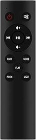 Resim ECONTROLLY Yedek Soundbar Uzaktan Kumandası Çoğunluk BOWFELL Bow-BAR-BLK Bowfell Sound Bar ile Uyumlu 
