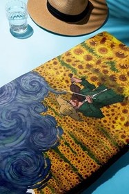 Resim Dijital Baskı Plaj Deniz Havlusu Modern Desenli Peştamal HVL0074 