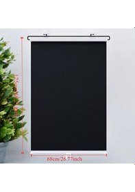 Resim Xuweiwei No-drill Araba Güneşlik Perdesi 68x125cm Pvc Malzeme Emme Başlıklı 