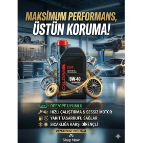 Resim Caldini 5W-40 Motor Yağı 1 Litre Yüksek Motor Yağı 