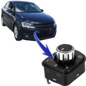 Resim VOLKSWAGEN JETTA DİKİZ AYNA AYAR DÜĞMESİ 2006--2011 KROM 