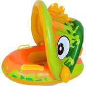 Resim Kolçaklı Çocuk Şişme Yüzme Simidi - Yeşil 