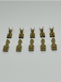 Resim Mesa 10 Adet 4,8 Mm Dişi Fiş Tırnaksız Terminal Kablo Ucu Sf2d 