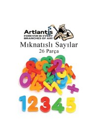 Resim Mıknatıslı Sayılar 26 Parça 1 Paket Bubu Manyetik Sayılar Okul Öncesi Eğitim Harfleri Öğrenme 