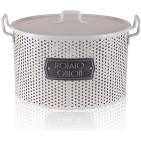 Resim The Mia İçi 2 Hazneli Patates ve Soğan Kabı -Krem 