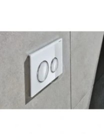 Resim Geberit Sigma 21 115.884.SI.1 Çift Kademeli Kumanda Paneli, Beyaz Cam 