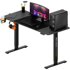 Resim Adore Mobilya Adore Gaming Elevator-X Yükseklik Ayarlı Oyuncu Masası - Siyah 160x72-117x75 cm 