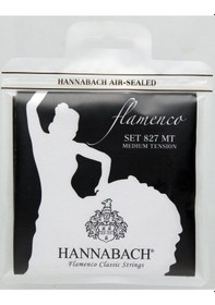 Resim Hannabach 827mt Flamenko Gitar Teli Seti Profesyonel - Flamenco Series Medium Tension Orta Sertlik , Geleneksel İspanyol Tonu, Hızlı Perküsif Atak Tepkisi Ölçüler: 4/4 Standart Flamenko Gitar 