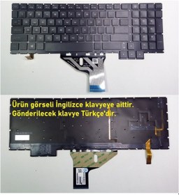 Resim HP Uyumlu Omen 15-Ce Series 15-Ce000 Gaming Klavyesi, Tuş Takımı (Siyah - 550345739 