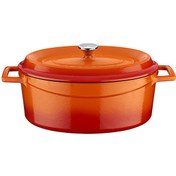 Resim Lava Trendy Serisi 21x27 CM Döküm Turuncu Oval Tencere LV O TC 27 K2 O 