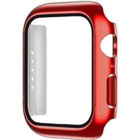 Resim Sones iOS UyumluWatch Serisi 6/5/4/se 40mm Elektro Kaplama Tek Renkli Pc + Temperli Film Watch Kılıfı 