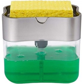 Resim Bulaşık Deterjanı Dispenseri Süngerlik Tutucu Açık Gri 