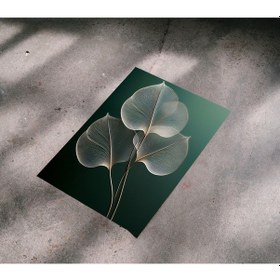 Resim Çerçevesiz Poster, Yeşil Yaprak Temalı Dijital Baskı Poster, Ev, Ofis, Salon Dekorasyon 