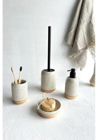 Resim Primanova Cartrı Tuvalet Fırçası Bej Renkli 