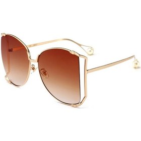 Resim Ccspace 45476 Kare Güneş Gözlüğü Kadın Metal Çerçeve Moda Lüks Degrade Tonlarıbej51gri Gri 