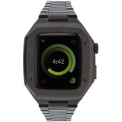 Resim Effox Watch 44mm Uyumlu Krd-64 Metal Kordon-siyah 