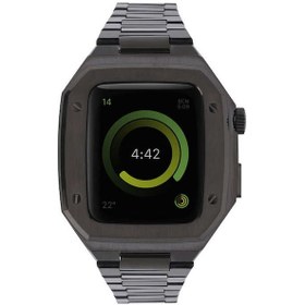 Resim Effox Watch 44mm Uyumlu Krd-64 Metal Kordon-siyah 